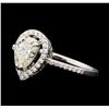 Image 1 : 0.90 ctw Diamond Ring - 14KT White Gold