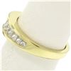 Image 6 : Honora 18K Gold 1.25 ctw Channel Elongated Princess Diamond Graduated Band Ring
