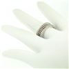 Image 3 : NEW Ladies 14k Gold 1.00 ctw Round White & Brown Diamond Wide Crossover Band Rin