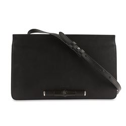 Gucci Lady Bamboo Black Leather Shoulder Bag