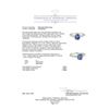 Image 5 : 2.35 ctw Sapphire and Diamond Ring - 14KT White Gold