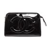 Image 3 : Chanel Black Patent Leather Timeless Cosmetic Pouch Bag