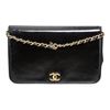 Image 1 : Chanel Black Patent Leather Small Chain Shoulder Bag