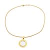 Image 1 : Chanel Gold Chain CC Mirror Drop Pendant Vintage Necklace 95A