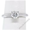 Image 4 : Platinum 0.60 ctw Prong Set Round Brilliant Diamond Solitaire Engagement Ring