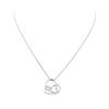 Image 1 : 1.00 ctw Diamond Pendant And Chain - 14KT White Gold