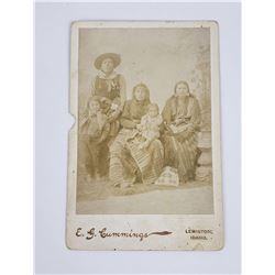 Cummings Idaho Plateau Indian Family Cabinet Photo