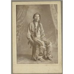Indian Police Cabinet Card Photo Missoula Montana