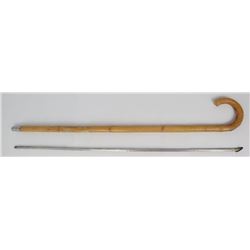 Antique Frontier Mechanical Horse Measuring Cane