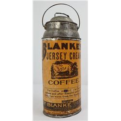 Blanke's Jersey Cream Coffee Tin Can