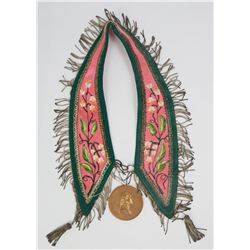 Montana Indian George Washington Peace Medal Sash