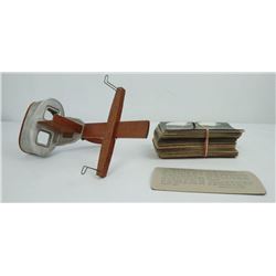 Antique Stereopticon Stereoviewer Lot and Cards