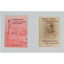 Lot of 2 7th Cavalry Custer Battle Books