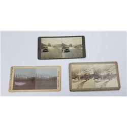 3 Early Montana Stereoviews