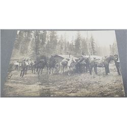 RR Buchanan Lolo Montana Pack Horse Train Photo