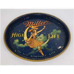 Nice Original Miller High Life Moon Girl Beer Tray