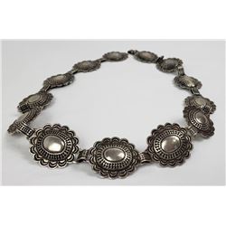 Old Pawn Sterling Silver Navajo Concho Belt