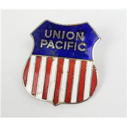 Montana Union Pacific Railroad Enamel Shield Pin