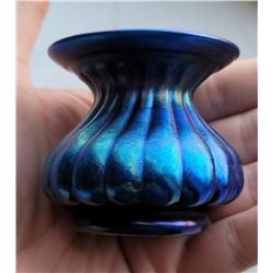 Antique Louis Comfort Tiffany Blue Favrile Vase
