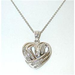 1140 14KW Gold Necklace w/ Diamonds Pendant