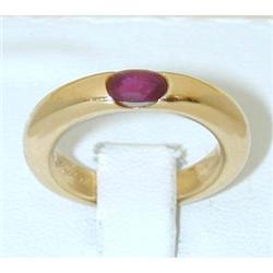 1201 CARTIER PARIS 18K Gold Ring w/ Ruby