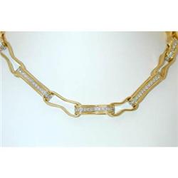2482 ANGELA CUMMINGS 18K Gold Diamond Necklace