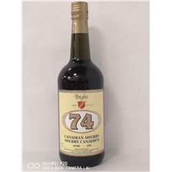 BRIGHTS 74 CANADIAN SHERRY.