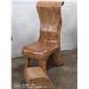 Image 1 : LAMINATED PLYWOOD HAND CARVED THRONE WITH FOOT