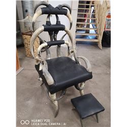 1950'S SAN ANTONIO TEXAS LONG HORN CHAIR VALUED