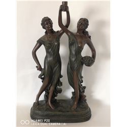 BRONZED 2 WOMEN "TOGETHER" STATUE 2FT TALL