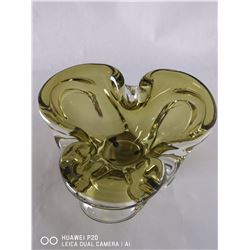 MID CENTURY MODERN SIGNED CHALET GLASS.