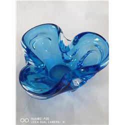 MID CENTURY MODERN SIGNED CHALET GLASS.