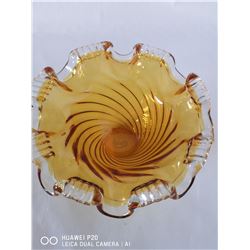 MID CENTURY MODERN SIGNED CHALET GLASS.