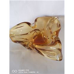 MID CENTURY MODERN SIGNED CHALET GLASS.