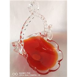 MID CENTURY MODERN SIGNED CHALET GLASS.