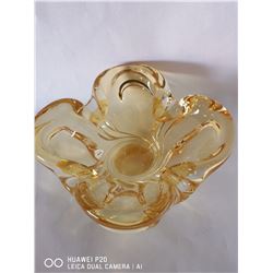 MID CENTURY MODERN SIGNED CHALET GLASS.