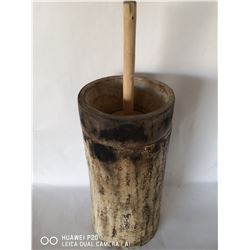 ANTIQUE BUTTER CHURNER 28" TALL
