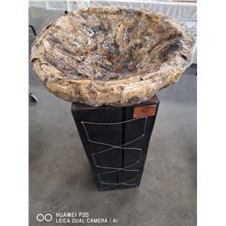 APOXY WOOD BOWL ON SHOU SUGI BAN TREATED FIR