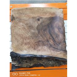 CUSTOM CARVED WALNUT PLATTER. MADE BY OMU CUSTOM