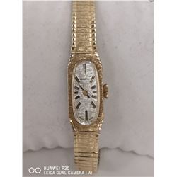 VINTAGE LADIES BULOVA SWISS MADE 10K ROLLED GOLD