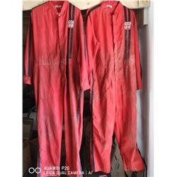 LOT OF 2 VINTAGE PACIFIC 66 COVERALS.