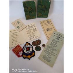LOT OF VINTAGE BOY SCOUT MEMORABILIA
