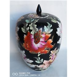 SIGNED AND NUMBERED CHINESE URN 13" TALL