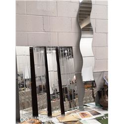 LOT OF 5 MID CENTURY MODERN MIRRORS.