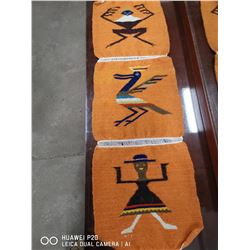 SOUTHWEST ARIZONA WOOL TAPESTRY 41" X 13.5"