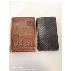 LOT OF 2 ANTIQUE BOOKS. 1888 TEXT-BOOK OF GEOLOGY