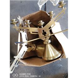 LARGE LOT OF BRASS INCLD. 2 CANDELABRAS AND MORE