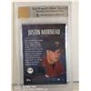 Image 2 : SIGNED JUSTIN MORNEAU ROOKIE CARD