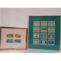 LOT OF 2 FRAMED CANADA STAMP SETS