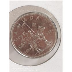 1973 CANADIAN 25 CENT COIN